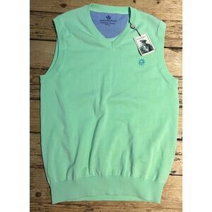 Donald Ross Mens Size S Green Sleeveless Golf Shirt NWT
